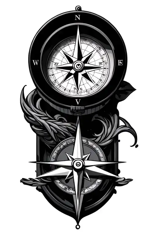 Marine Compass Surrounded