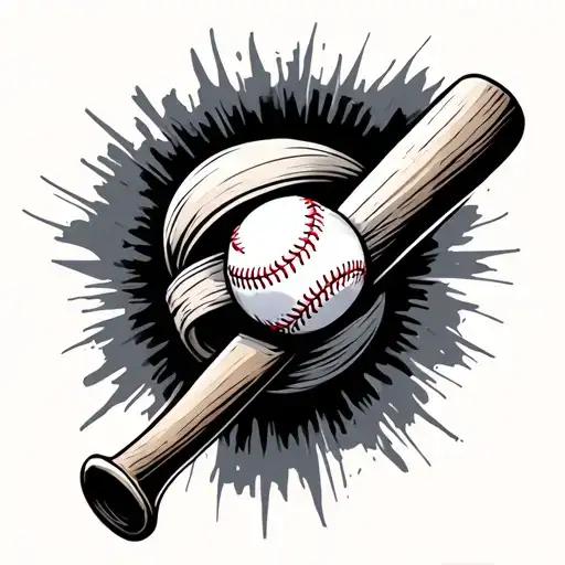 Baseball Bat Wrapped