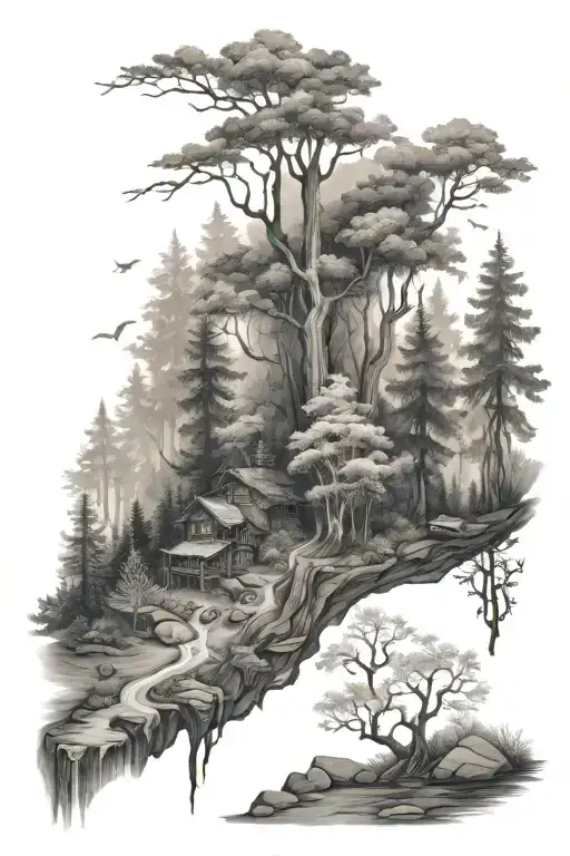 Magic Forest Landscape