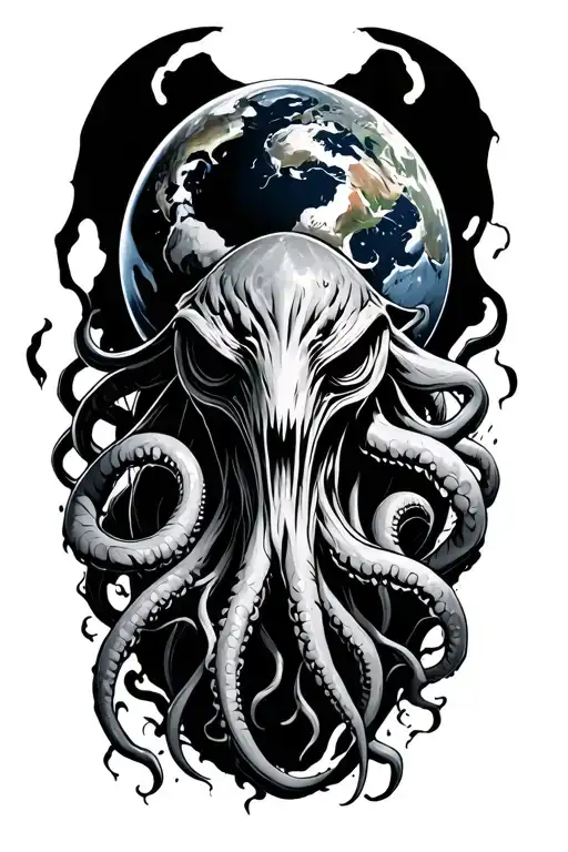 Cthulhu Destroying The Earth