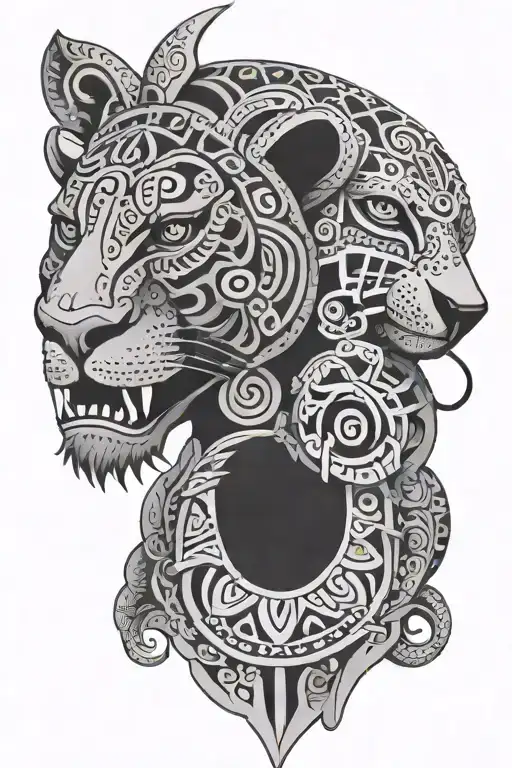 Aztec Jaguar Leg Sleeve