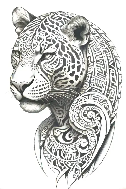 Aztec Jaguar Leg Sleeve