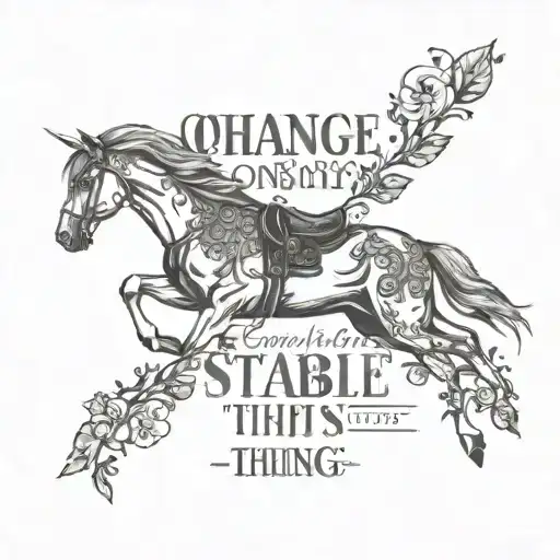 Inspirational Qoute Change Is The Only Thing That Is Stable