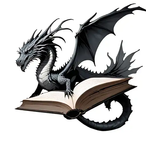 Books And Dragons Flying