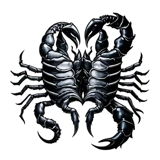 Cancer And Scorpio Lovers Intertwined