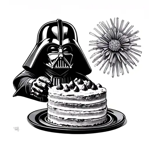 Dart Vader Baking A Cake
