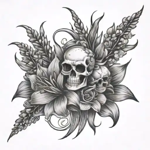 Gladiols With Birthday And Day Of Death Mother