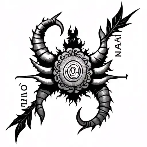 Lord Shiva & Zodiac Sign Cancer With Name Karan