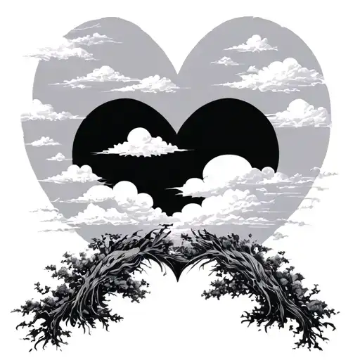 Cloud And Sky Symbolizing Love