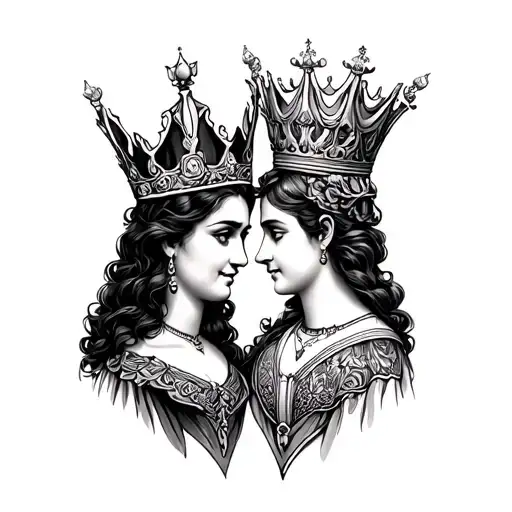 King And Queen With A Gemini Si Vis Pacem