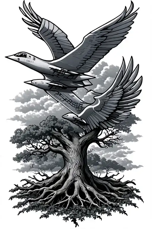 Air Force And Family Tree Intertwined