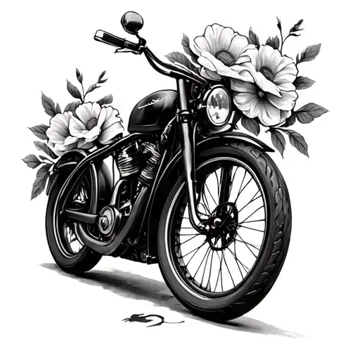 Bike With Flowers On It