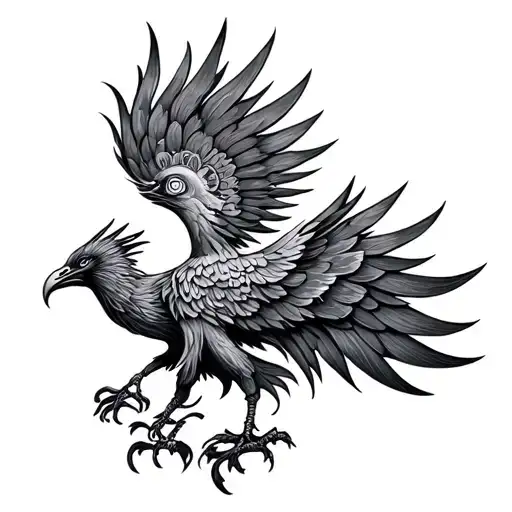 Chakras And Cosmic Colorful Majestic Phoenix