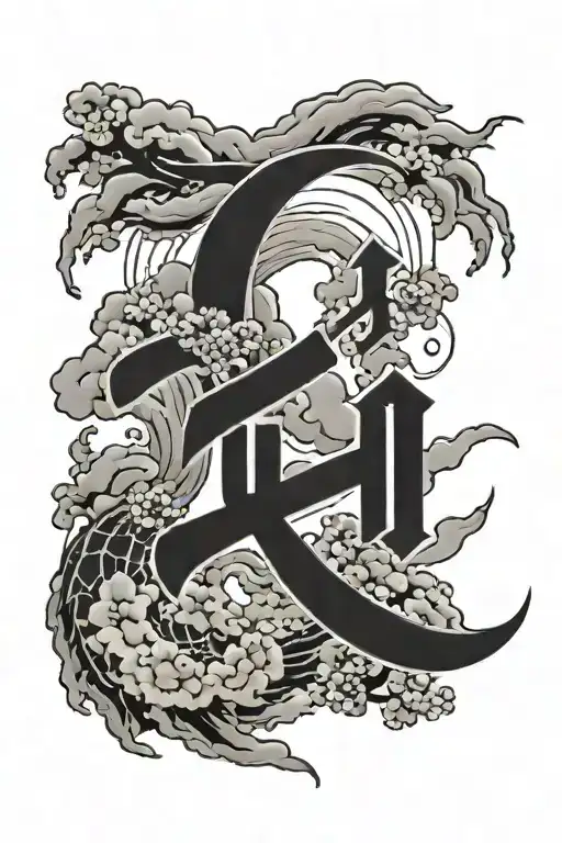 Japanese Kanji Phrase With Moon