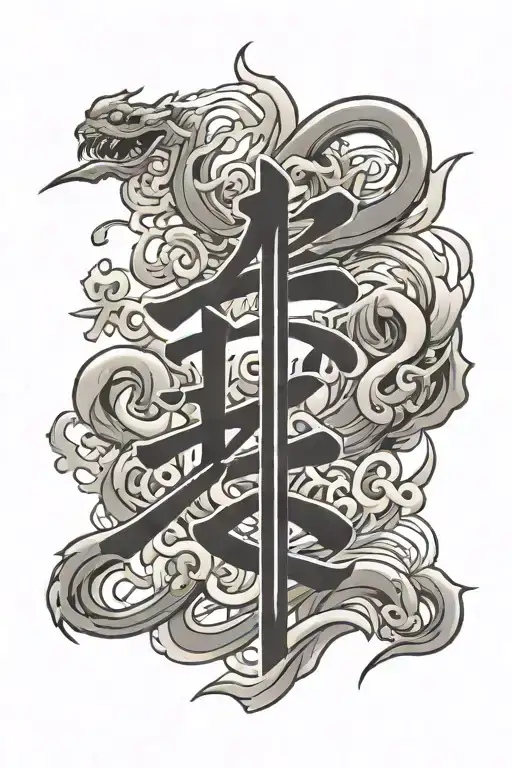 Mushin And Kaizen Kanji Characters