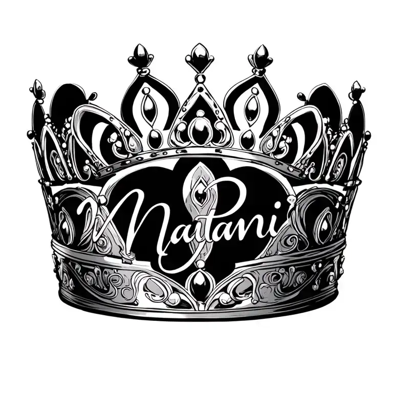 Malani And Naomi Script Font Princess Tiara