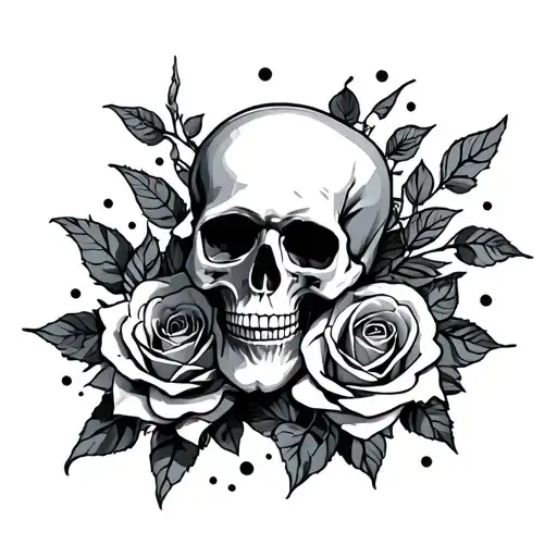 Skull And Roses