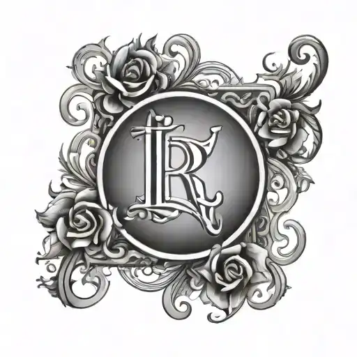 Initials Lrl Surrounded