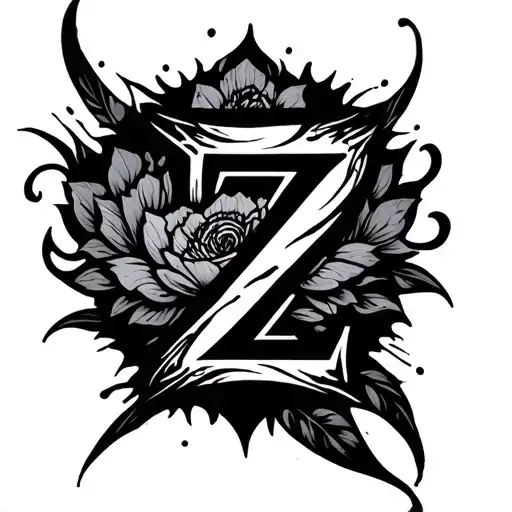 Z Hidden Within The Design Incorporating Elements