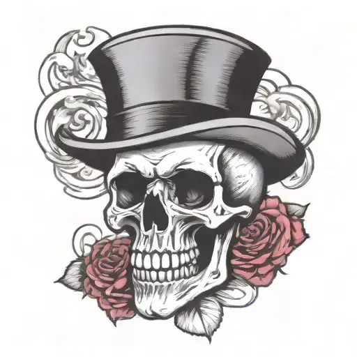 Skull With Top Hat