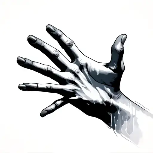 Outstretched Fading Hand Reaching