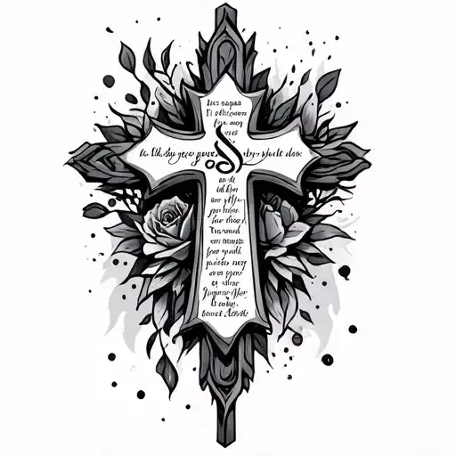 Cross With Scripture