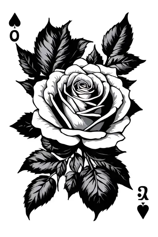 Cards Rose Surrounded