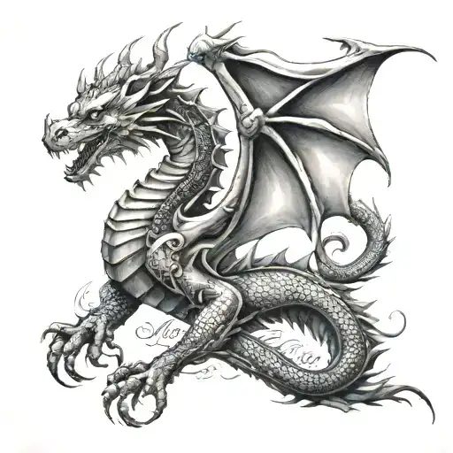 Anderson Last Name Winth A Dragon
