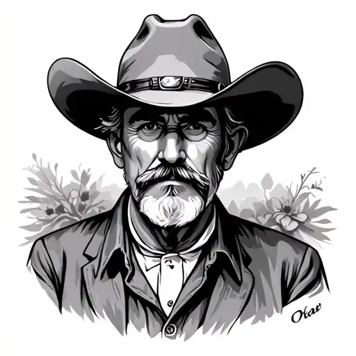 Memorial For Grandpa Who Was A Cowboy