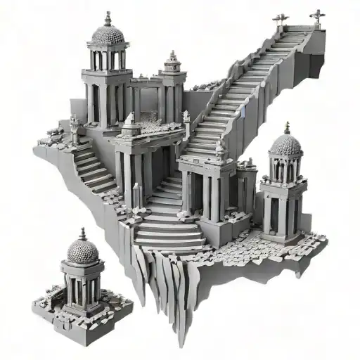 Lego Staircase To Heaven Gates