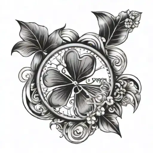 4 Leaf Clover Clock