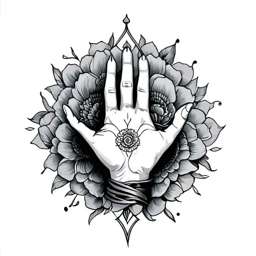Sukana Hand Tattoo Design