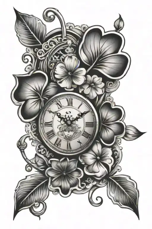 Clover Shaped Clock