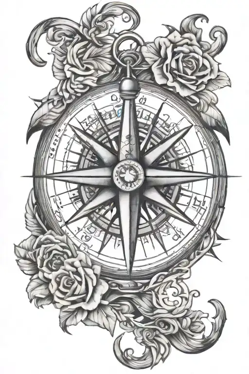 Compass Anchor Roses Wrapped