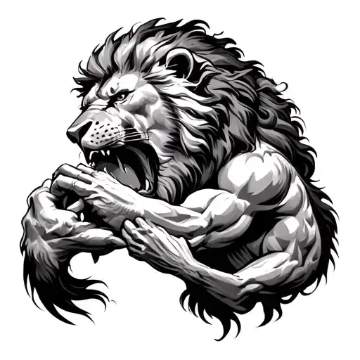 Samson Tearing Lion Apart