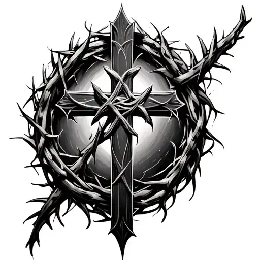 Cross With The Crown Of Thorns