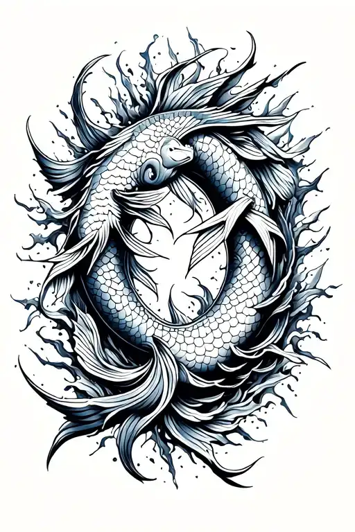 Pisces And Chaos Symbol
