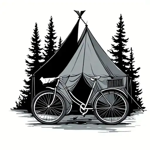 Tent Camping Bicycle