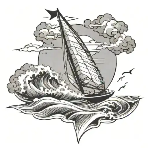 Windsurfing On The Northsea