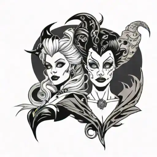 Cruella Devil And Maleficent