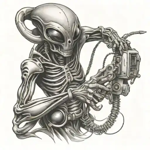 Alien With Metal Detector