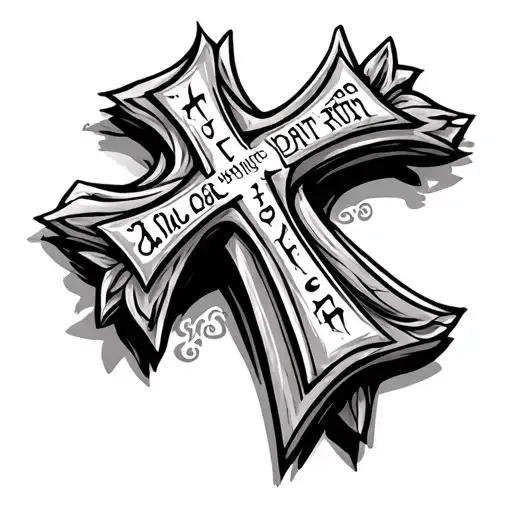 Orthodox Cross With Date Of Birth