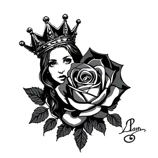 Carol With Rose And Crown