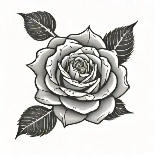 Rose With Snake Eye In The Middle