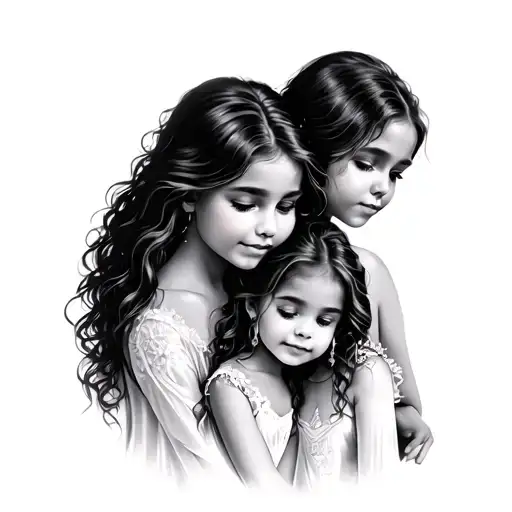 Mother And 2 Daughters