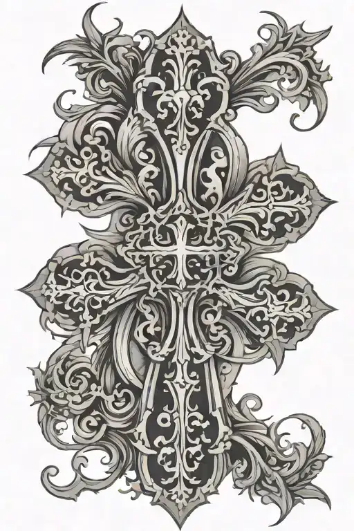 Gothic Cross Surrounded