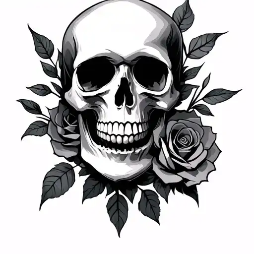 Skull And Roses
