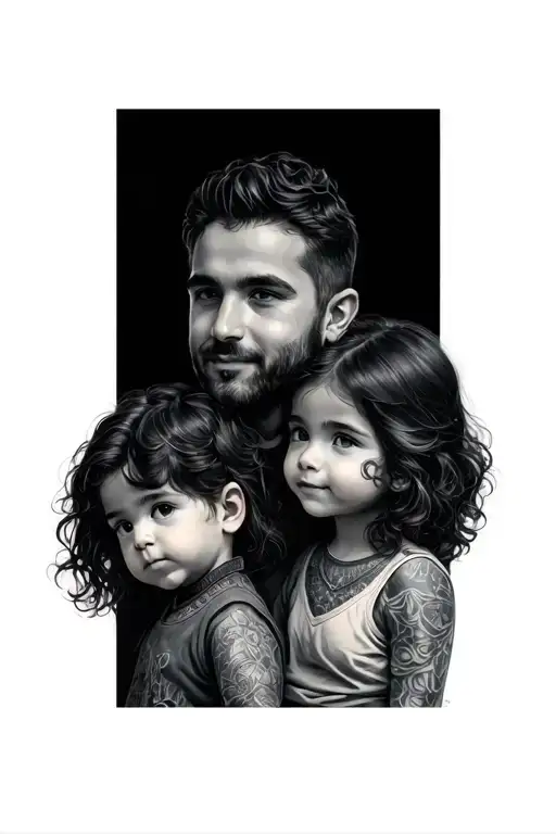 Father Daughter And Son