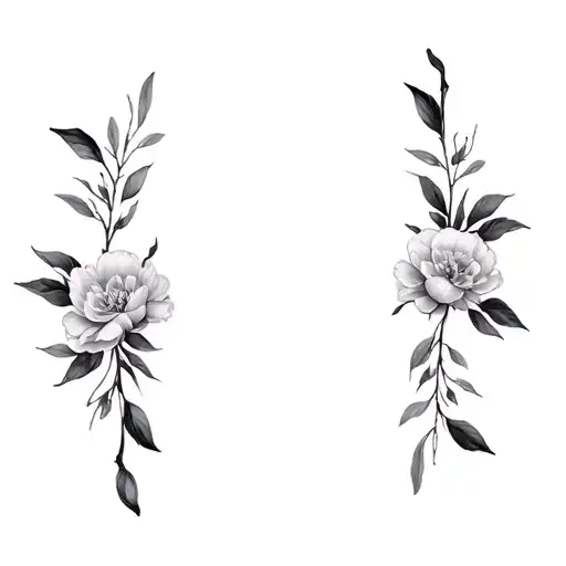 Peoniesflowers And Leaves