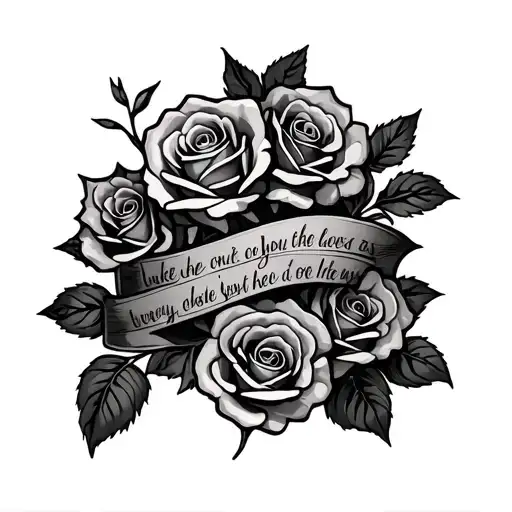 Roses Bible Verse Intertwined With Cross Arm Sleeve